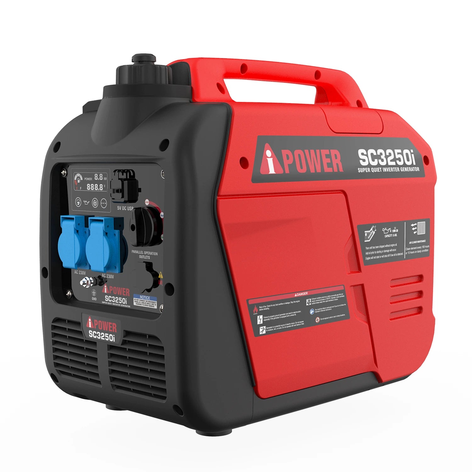 3200W A-iPower Inverter Stromerzeuger Benzin SC3250i